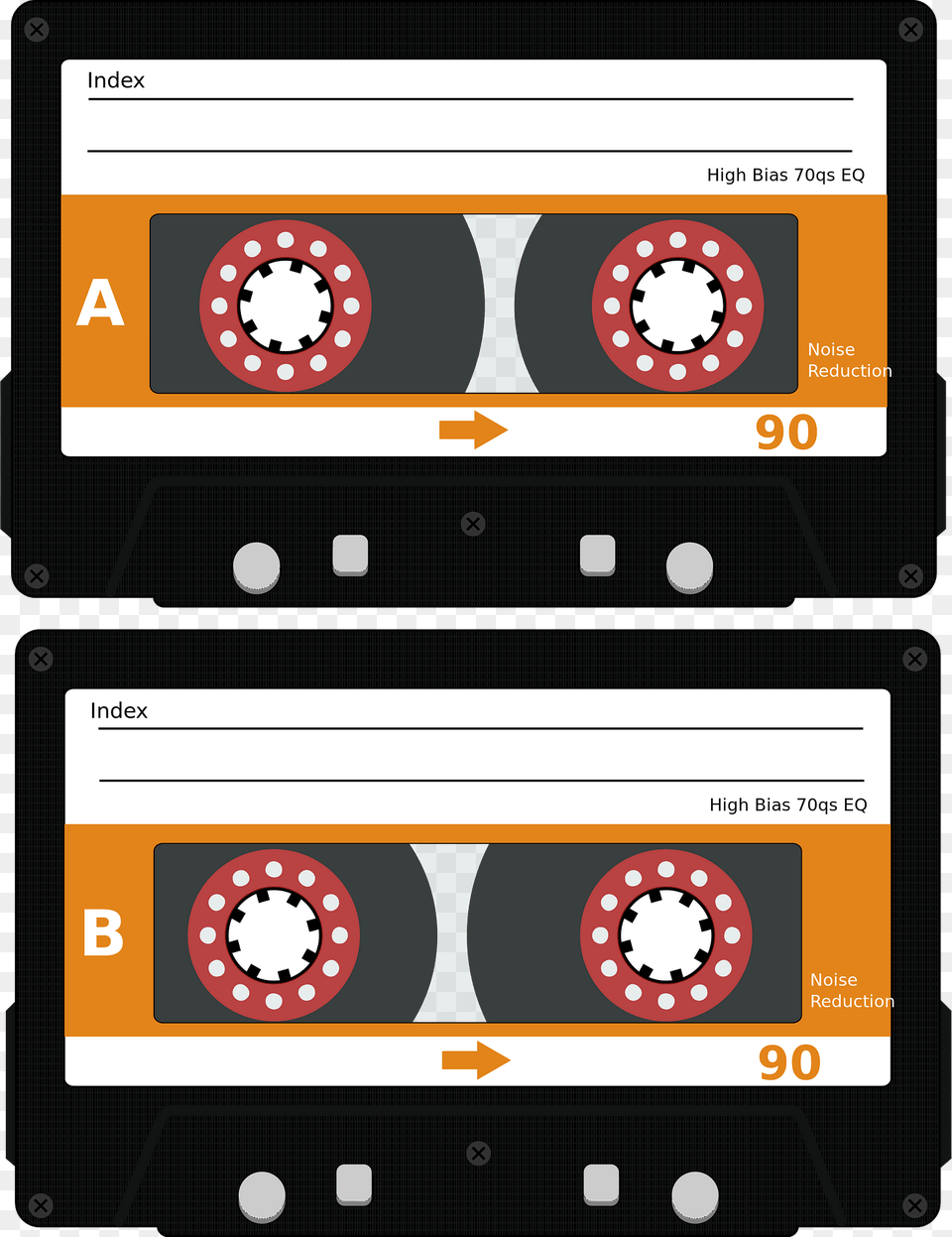 Two Cassette Tapes Clipart, Electronics, Mobile Phone, Phone Free Png