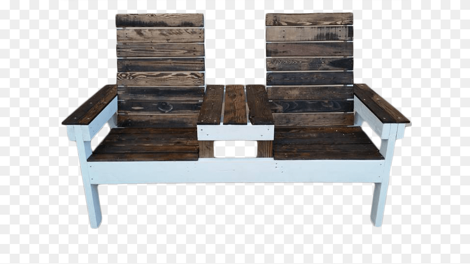 Two Chair Patio Set Patio Chairs With Built In Table, Bench, Furniture, Wood, Coffee Table Free Png