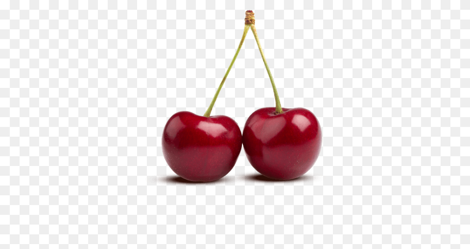 Two Cherries, Cherry, Food, Fruit, Plant Png Image