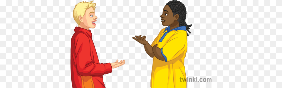 Two Children Talking Discussion Conversation General People Talking Conversation, Clothing, Coat, Adult, Person Png Image