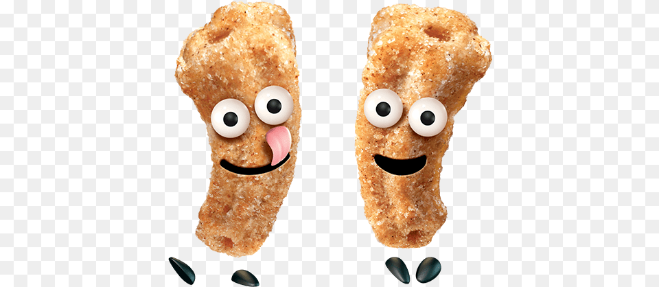 Two Cinnamon Toast Crunch Churros Cartoon Characters Bread, Food, Sweets, Teddy Bear, Toy Free Png