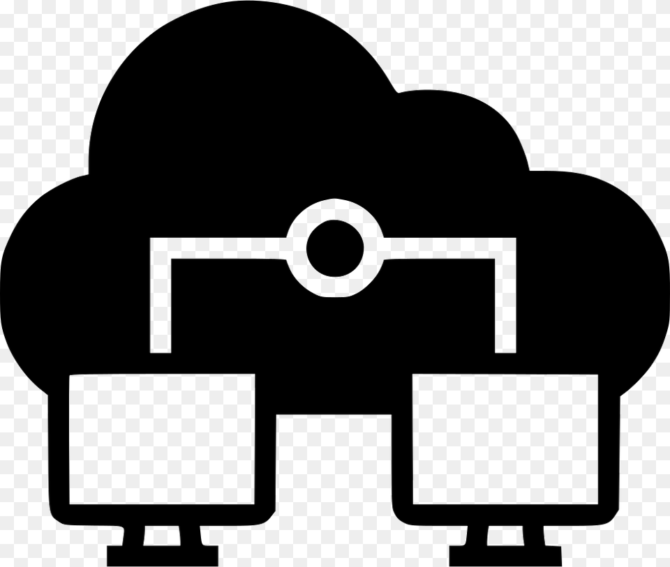 Two Cloud Computing Connect Icon Cloud, Person, Binoculars Free Png Download