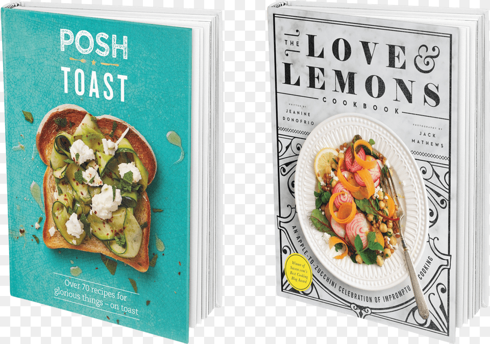 Two Cookbooks Cookbook, Food, Lunch, Meal, Advertisement Free Transparent Png