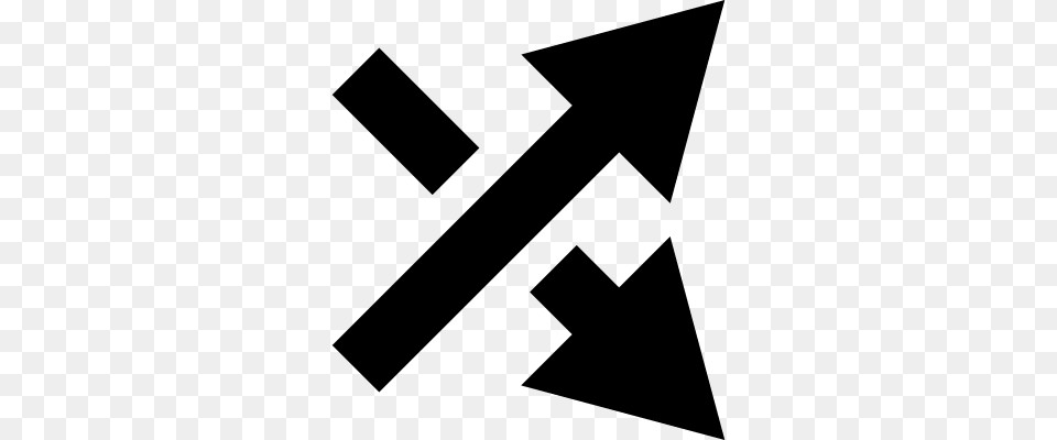 Two Crossing Arrows Symbol Vectors Logos Icons, Gray Free Png Download