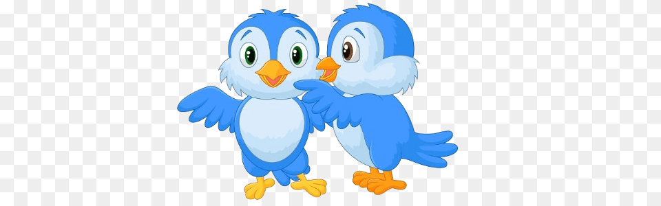 Two Cute Bird Clipart, Animal, Nature, Outdoors, Snow Free Png
