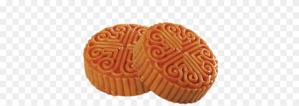 Two Decorated Mooncakes, Cream, Dessert, Food, Icing Png