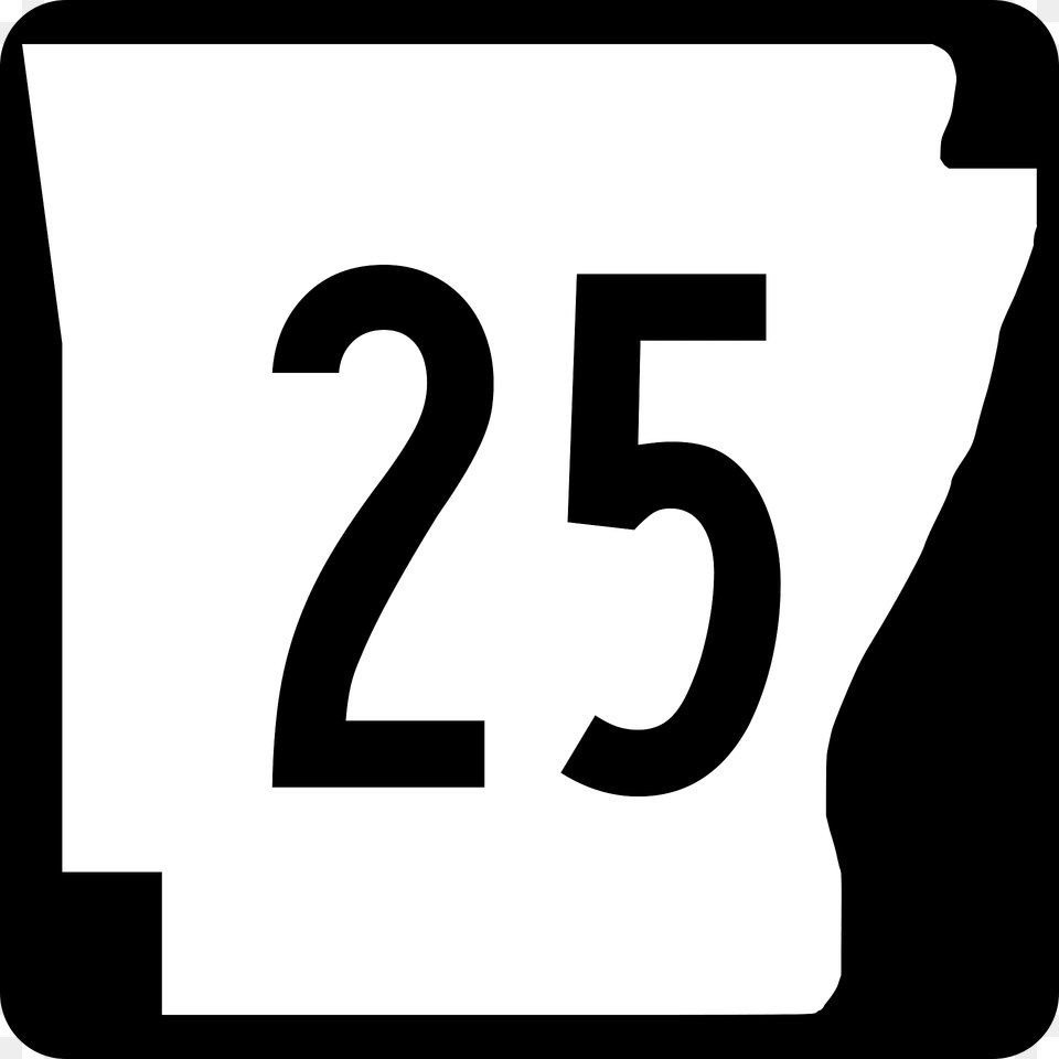 Two Digit State Highway Shield Arkansas Clipart, Number, Symbol, Text Free Png