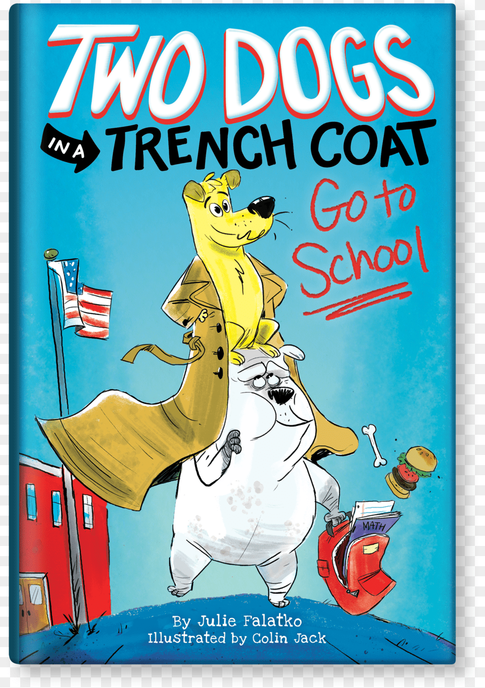 Two Dogs In A Trench Coat Go, Book, Comics, Publication, Advertisement Png
