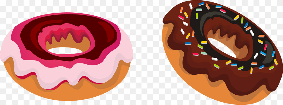 Two Donut Donut Clipart Donuts Clipart Transparent Background, Food, Sweets Free Png