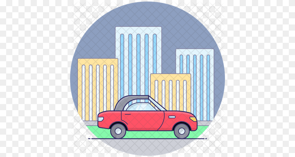 Two Door Car Icon Of Colored Outline City Car, Vehicle, Transportation, Pickup Truck, Truck Free Png Download