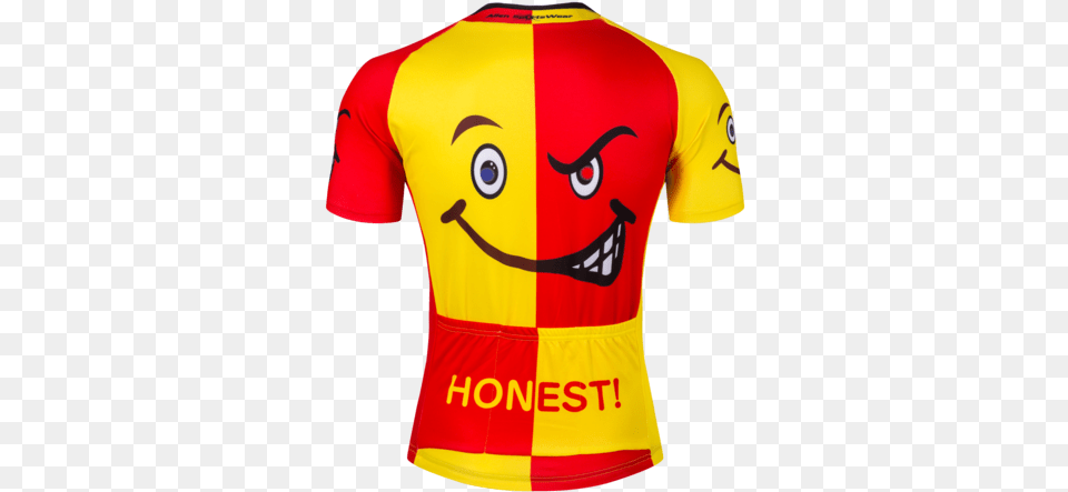 Two Face Happy And Angry Cycling Jersey Cycling, Clothing, Shirt, Adult, Male Png