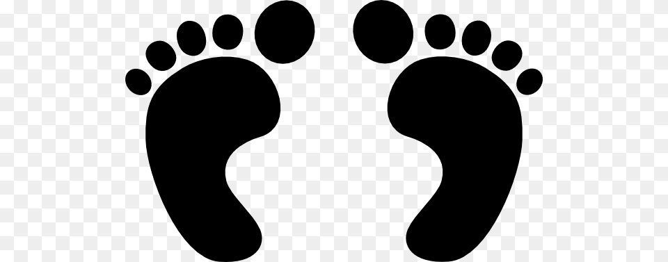 Two Feet Cliparts, Gray Png
