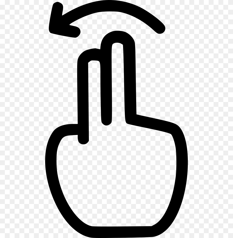 Two Finger Swipe Right Side Icon, Stencil, Smoke Pipe Png Image