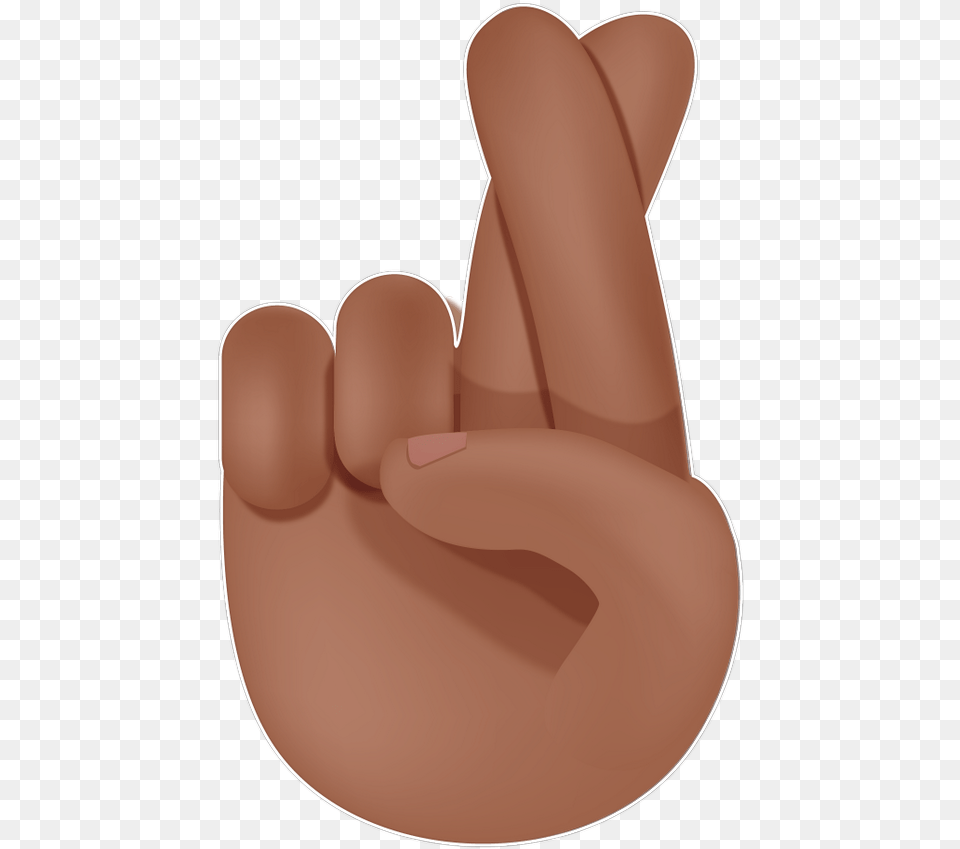 Two Fingers Crossed Emoji, Body Part, Finger, Hand, Person Free Png Download