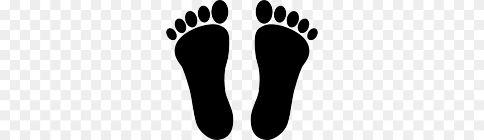 Two Footprints Black Clip Art, Gray Png