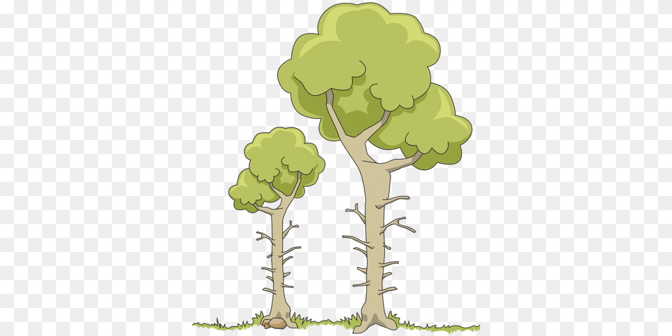 Two Forest Trees Svg Dos Rboles En El Bosque, Plant, Tree, Art, Drawing Free Png