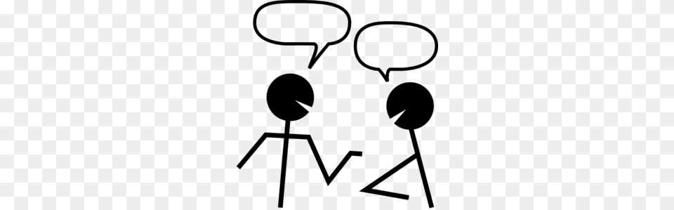 Two Friends Talking Clipart, Gray Png Image