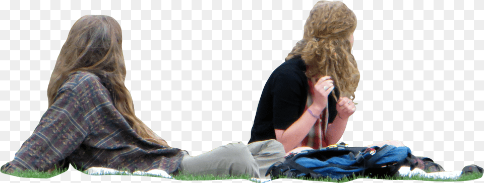 Two Friendssittinginthegrasspng Immediate People On Grass, Woman, Adult, Person, Female Free Transparent Png