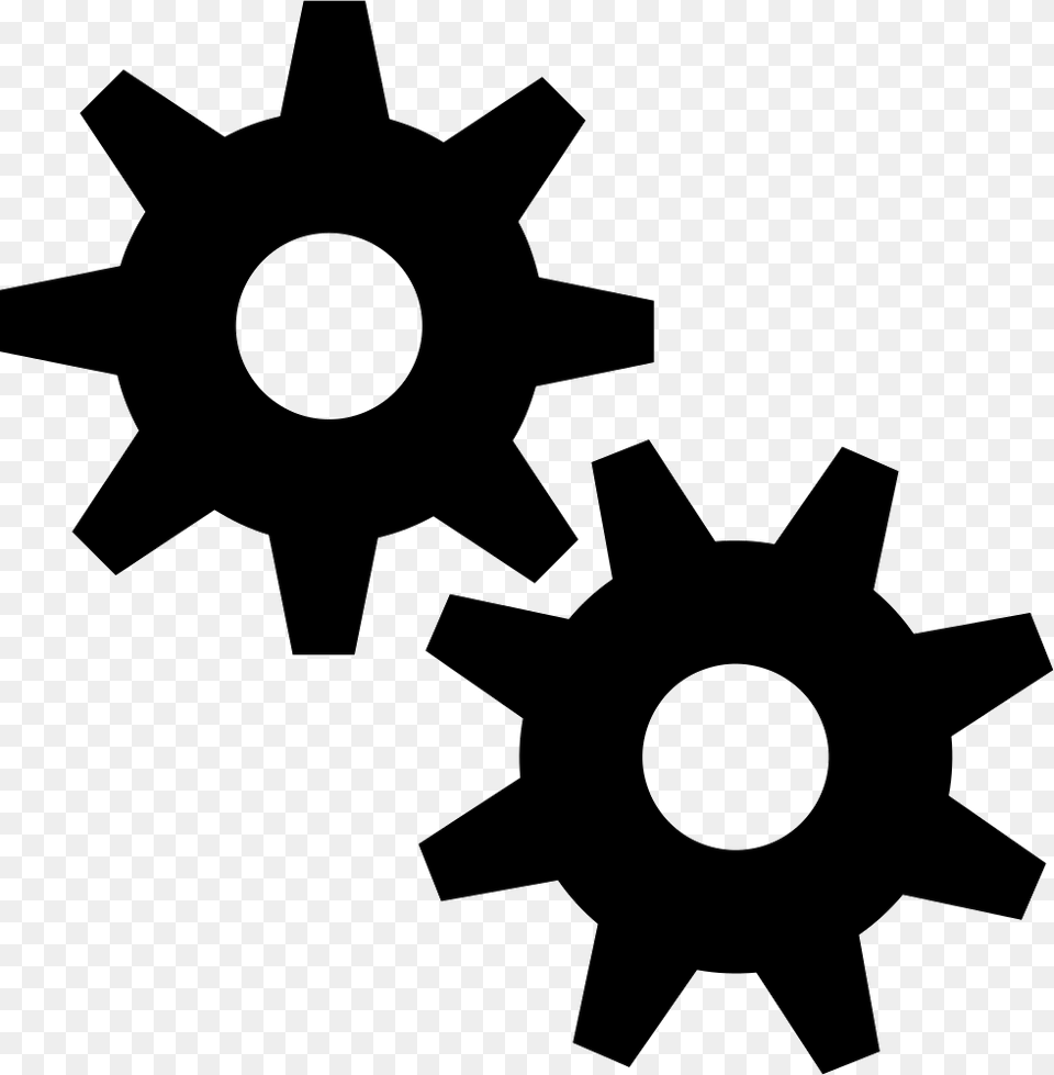 Two Gears Two Gears Icon, Machine, Gear, Animal, Fish Free Transparent Png
