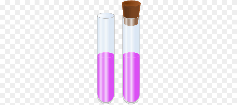 Two Glass Test Tubes, Cylinder, Jar, Cup, Bottle Free Png Download