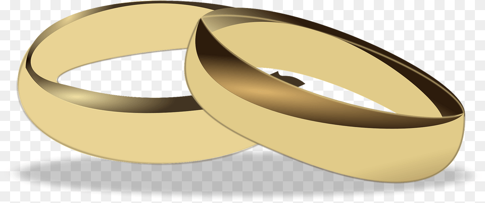 Two Gold Wedding Bands Clipart, Accessories, Jewelry, Ring Png Image