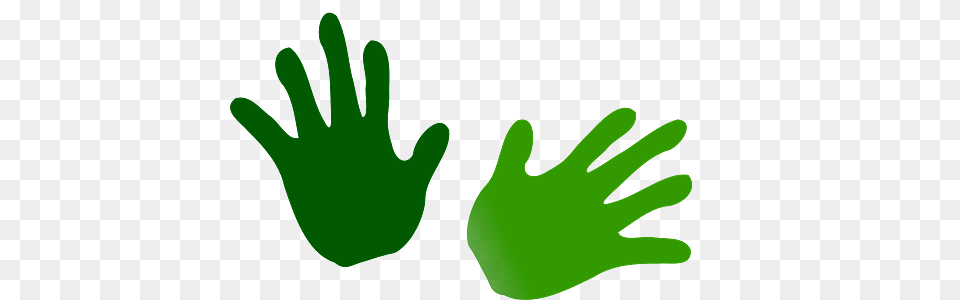 Two Green Hand Prints, Clothing, Glove, Body Part, Finger Free Transparent Png