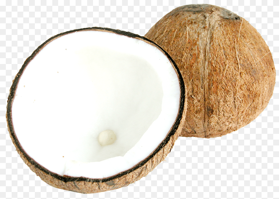 Two Half Coconuts Image, Coconut, Food, Fruit, Plant Free Png