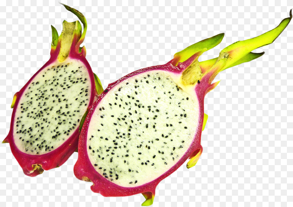 Two Half Dragon Fruit Image Dragonfruit, Food, Plant, Produce Free Png Download