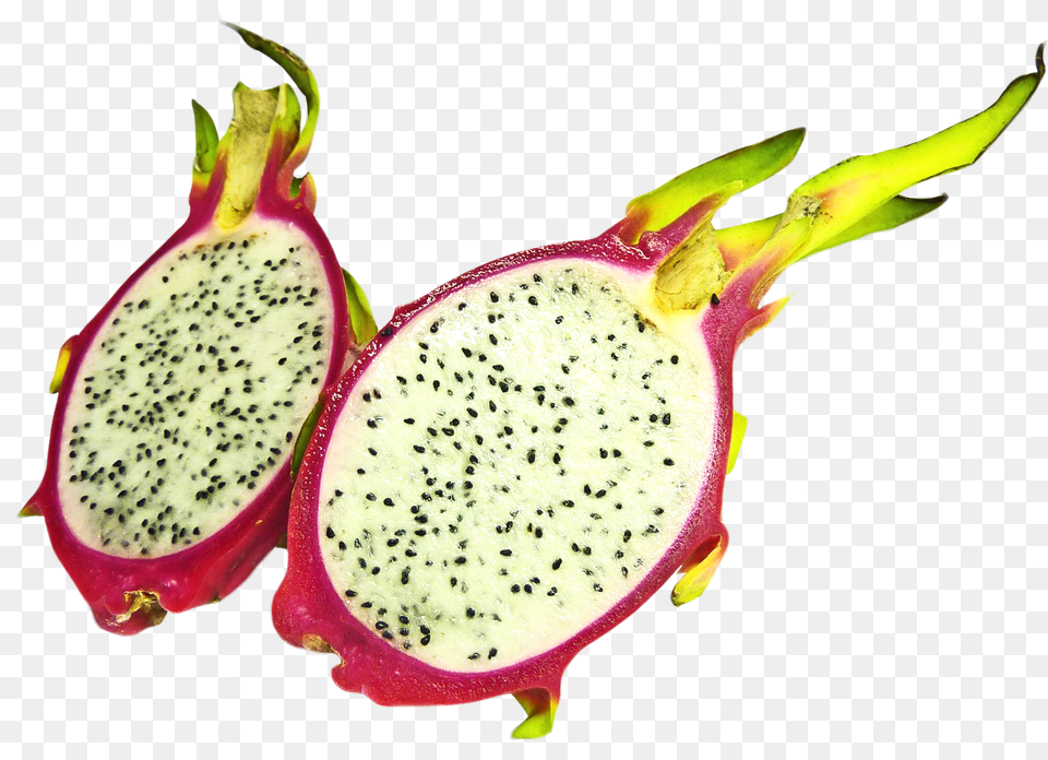 Two Half Dragon Fruit Slices Image, Food, Plant, Produce, Pear Png