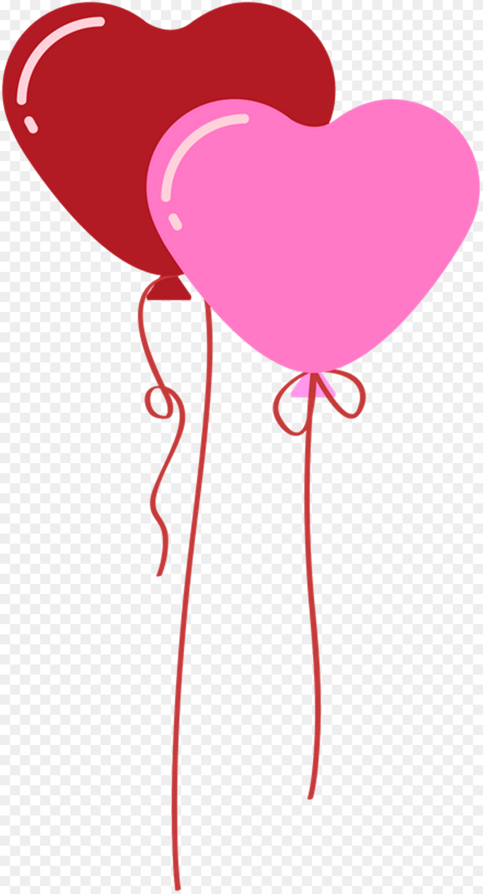 Two Heart Balloons Clipart Transparent Balo De, Balloon Free Png