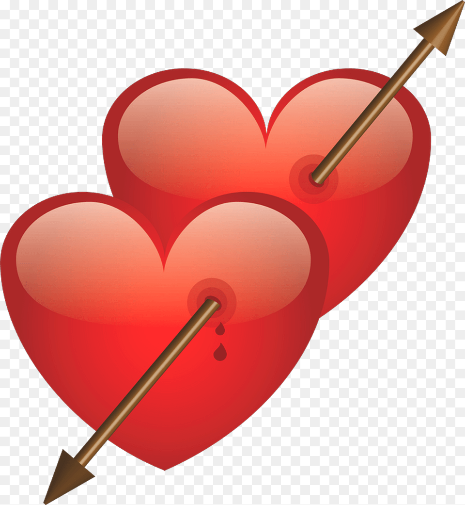 Two Heart With Arrow Dil Ka Photo Dynamite, Weapon Free Png Download