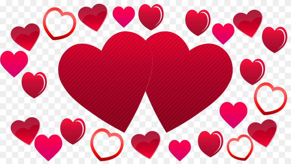 Two Hearts Background Plenty Of Love Hearts To Use, Heart Free Png