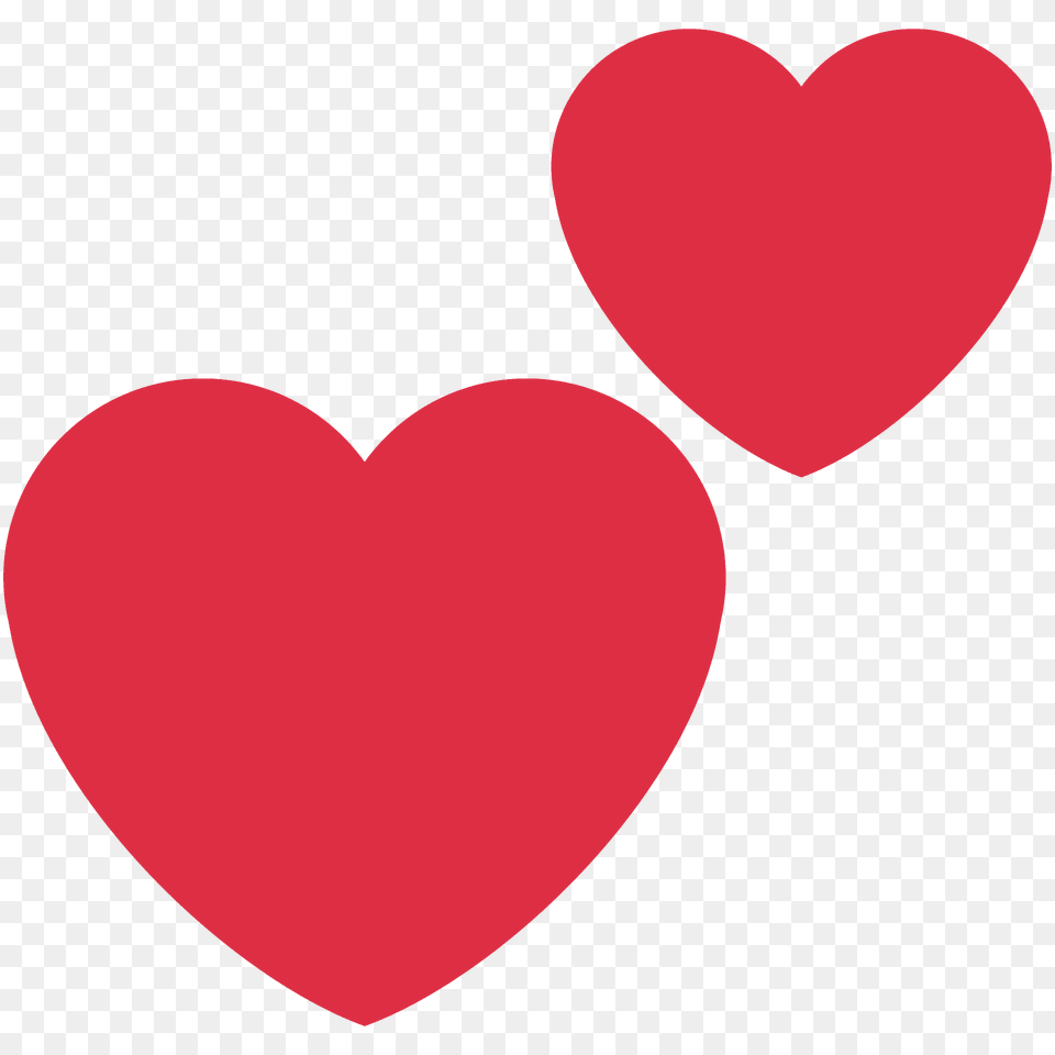 Two Hearts Emoji Clipart, Heart Png