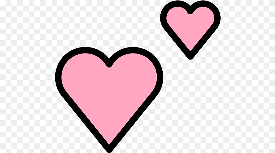 Two Hearts Emoji Clipart Download Transparent Black Instagram Heart Symbol Free Png