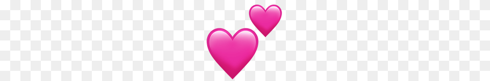 Two Hearts Emoji On Apple Ios, Heart Free Png Download