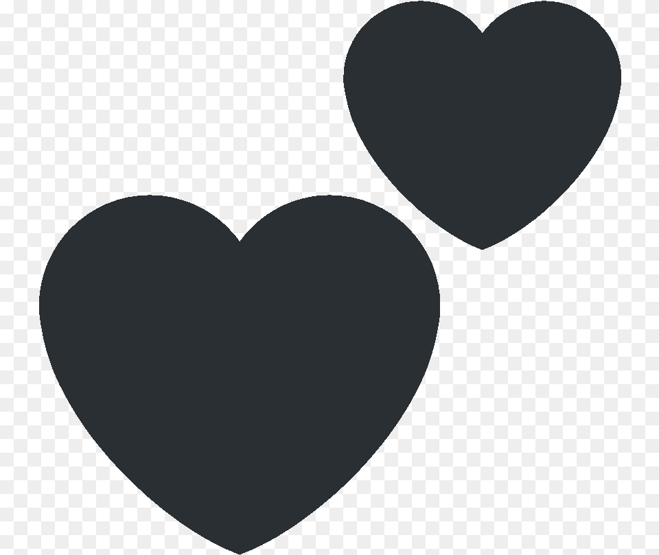 Two Hearts Emoji Twitter, Heart, Astronomy, Moon, Nature Free Png