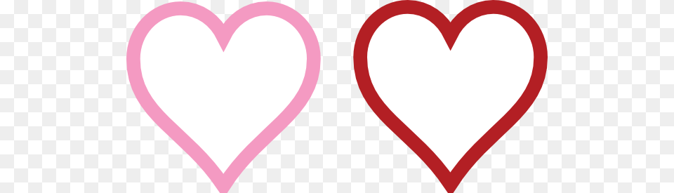 Two Hearts Lined Clip Art, Heart Png