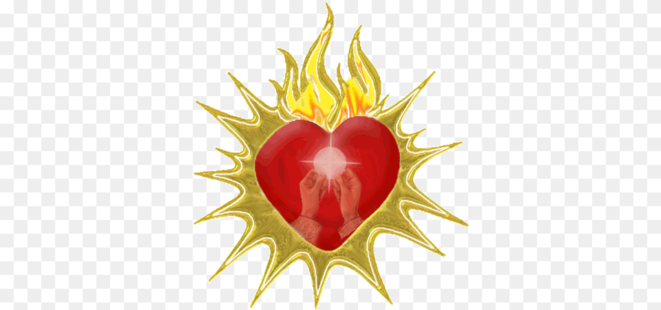 Two Hearts Of Jesus And Mary Clipart Felicitaciones De Flame, Heart, Accessories Free Png Download
