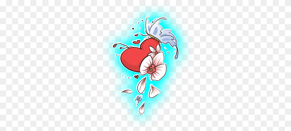 Two Hearts One Love Tattoo Designs Of Heart Illustration, Flower, Petal, Plant, Baby Free Transparent Png