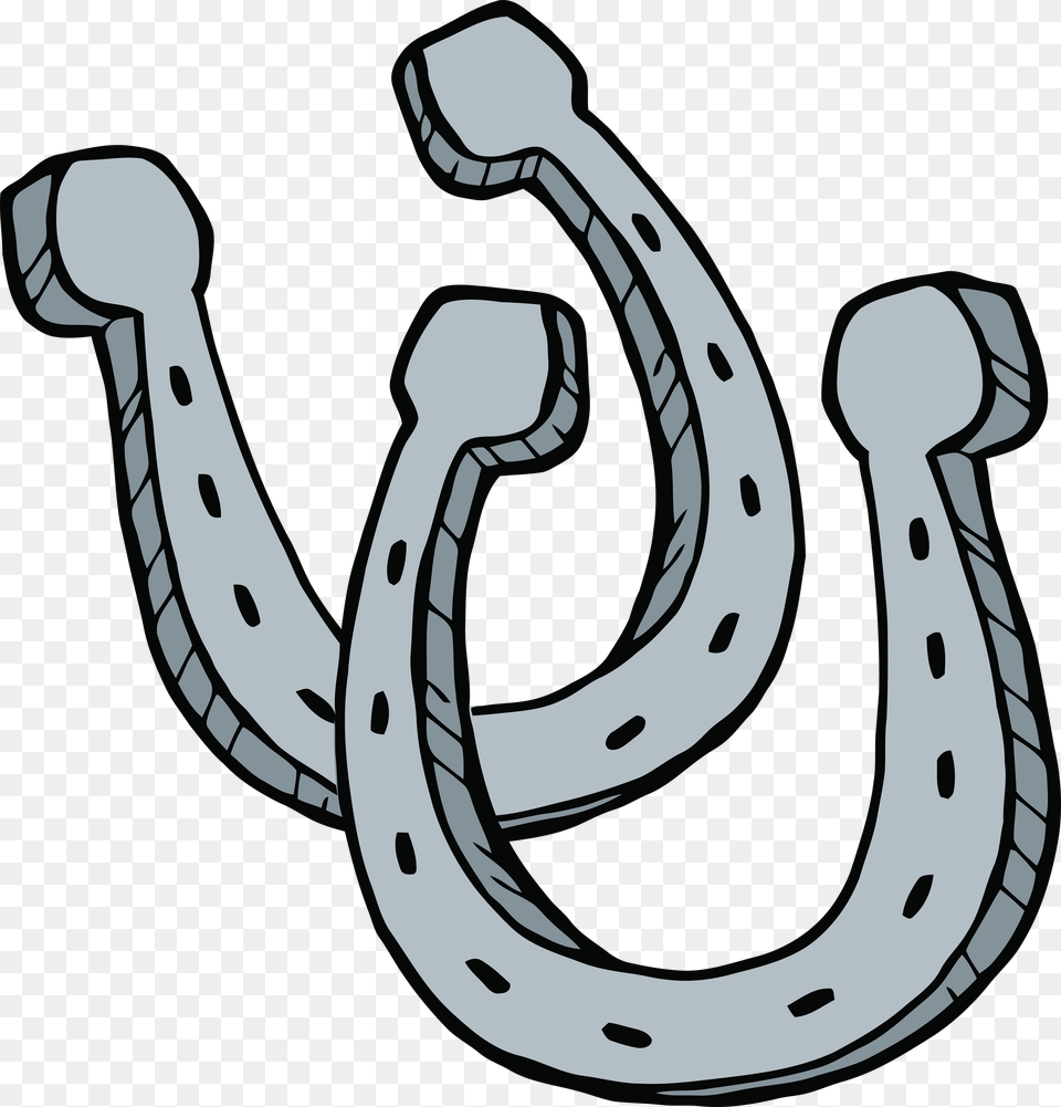 Two Horseshoes Clip Art Black And White, Ammunition, Grenade, Weapon, Horseshoe Free Png Download