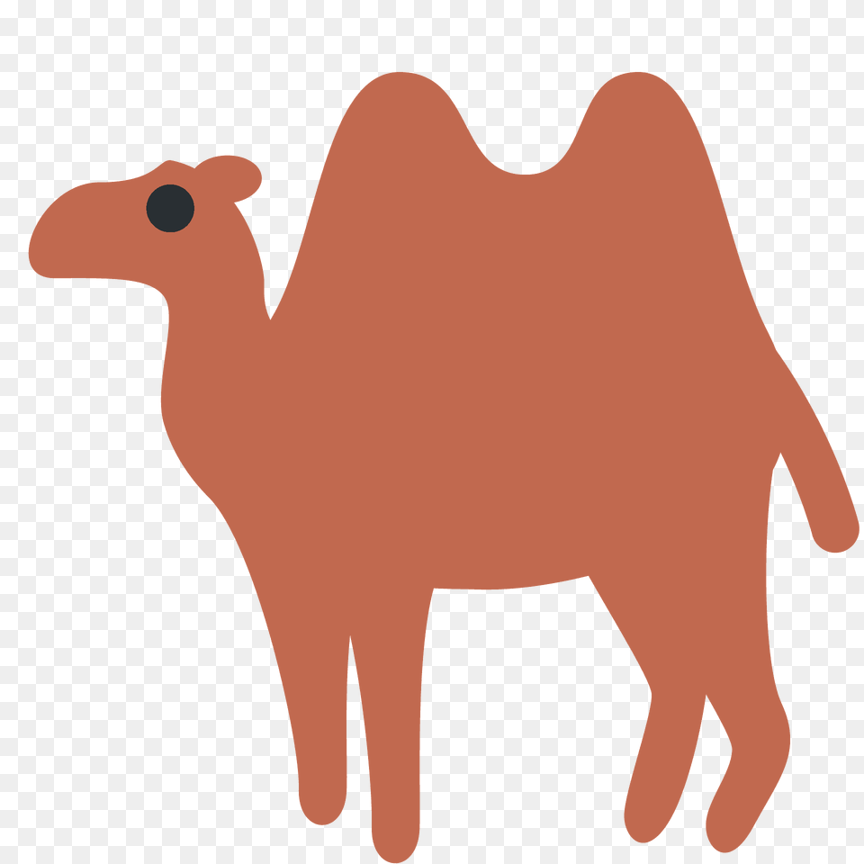 Two Hump Camel Emoji Clipart, Animal, Mammal, Pig Free Png