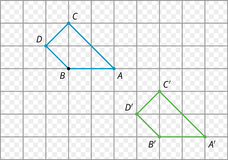 Two Identical Quadrilaterals On A Grid Labeled B D Quadrilateral On Grid, Triangle, Chess, Game Free Transparent Png