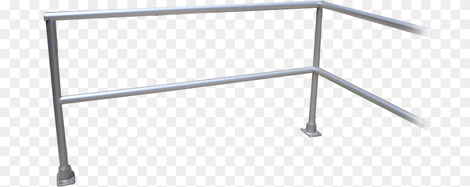 Two Line Aluminum Picket Handrail Guard Rail, Fence, Railing Png Image