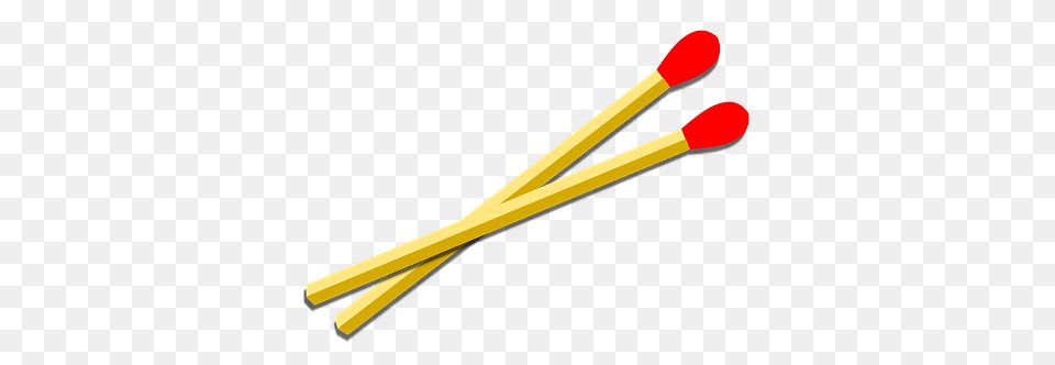 Two Matches With Red Tips, Stick, Blade, Dagger, Knife Png Image