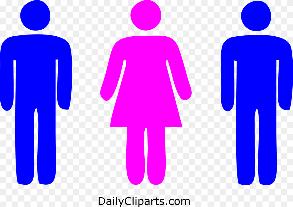 Two Men And A Woman Cartoon, Sign, Symbol, Person Png Image