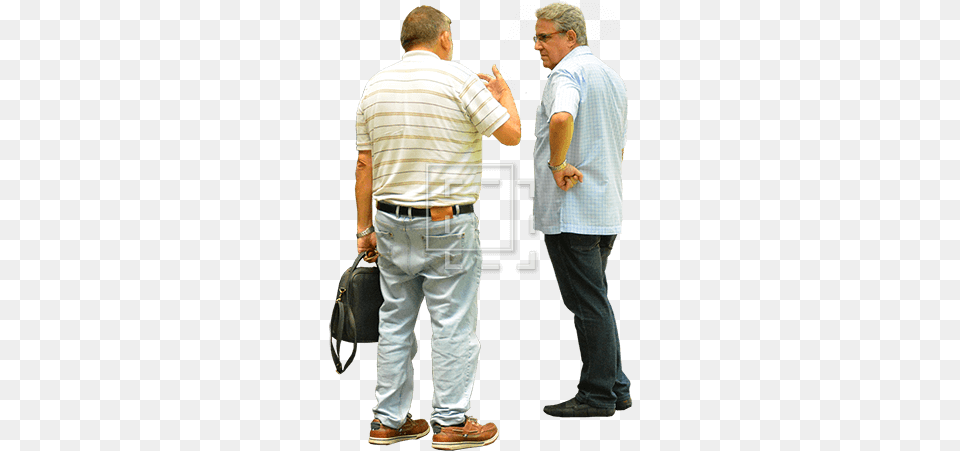 Two Men Standing And Talking Immediate Entourage People Standing And Talking, Person, Adult, Pants, Man Free Png