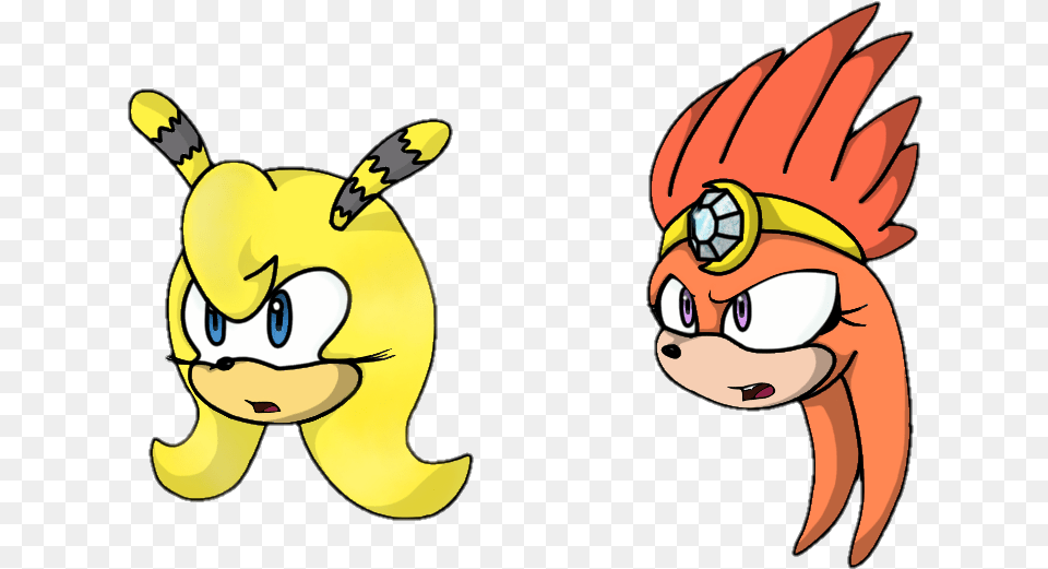 Two More Mobian Princess Heads Princess Saffron And Cartoon, Baby, Person, Animal, Bird Free Transparent Png