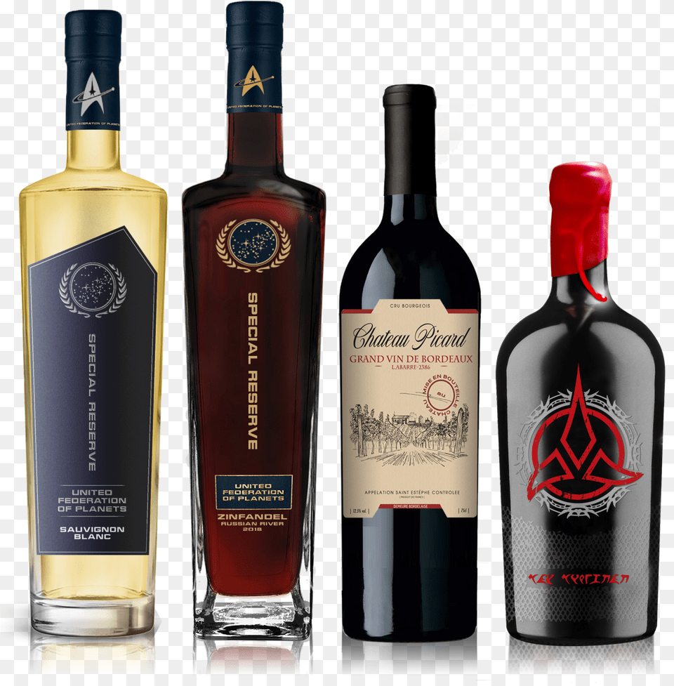Two New Star Trek Wines Announced Including Klingon Bloodwine Star Trek Wines, Alcohol, Beverage, Bottle, Liquor Png Image