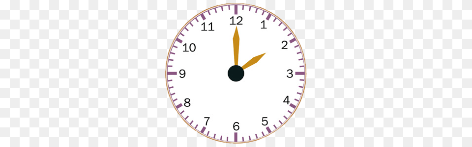 Two Oclock Yellow Pointers, Analog Clock, Clock, Disk Png Image