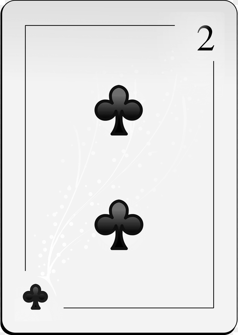 Two Of Clubs Clipart, Text, Symbol Png